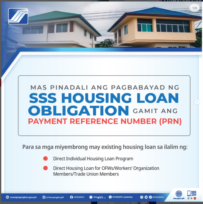 SSS Housing Loan Payment Reference Number